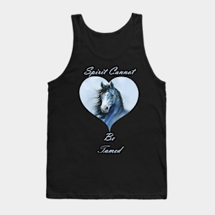 Horse Graphic Art Spirit Cannot Be Tamed Horses Tank Top